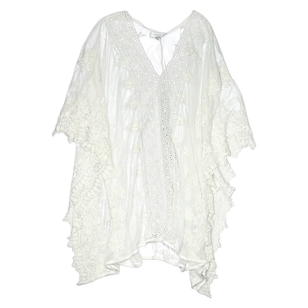 Romeo + Juliet Couture Lace Sheer Boho Beach Cover Up Kimono S